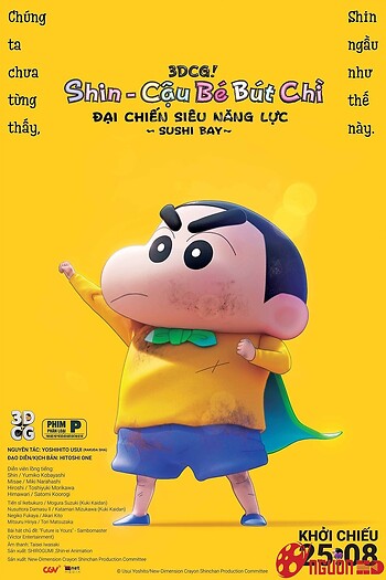Shin - Cậu Bé Bút Chì 31: Đại Chiến Siêu Năng Lực ~ Sushi Bay ~